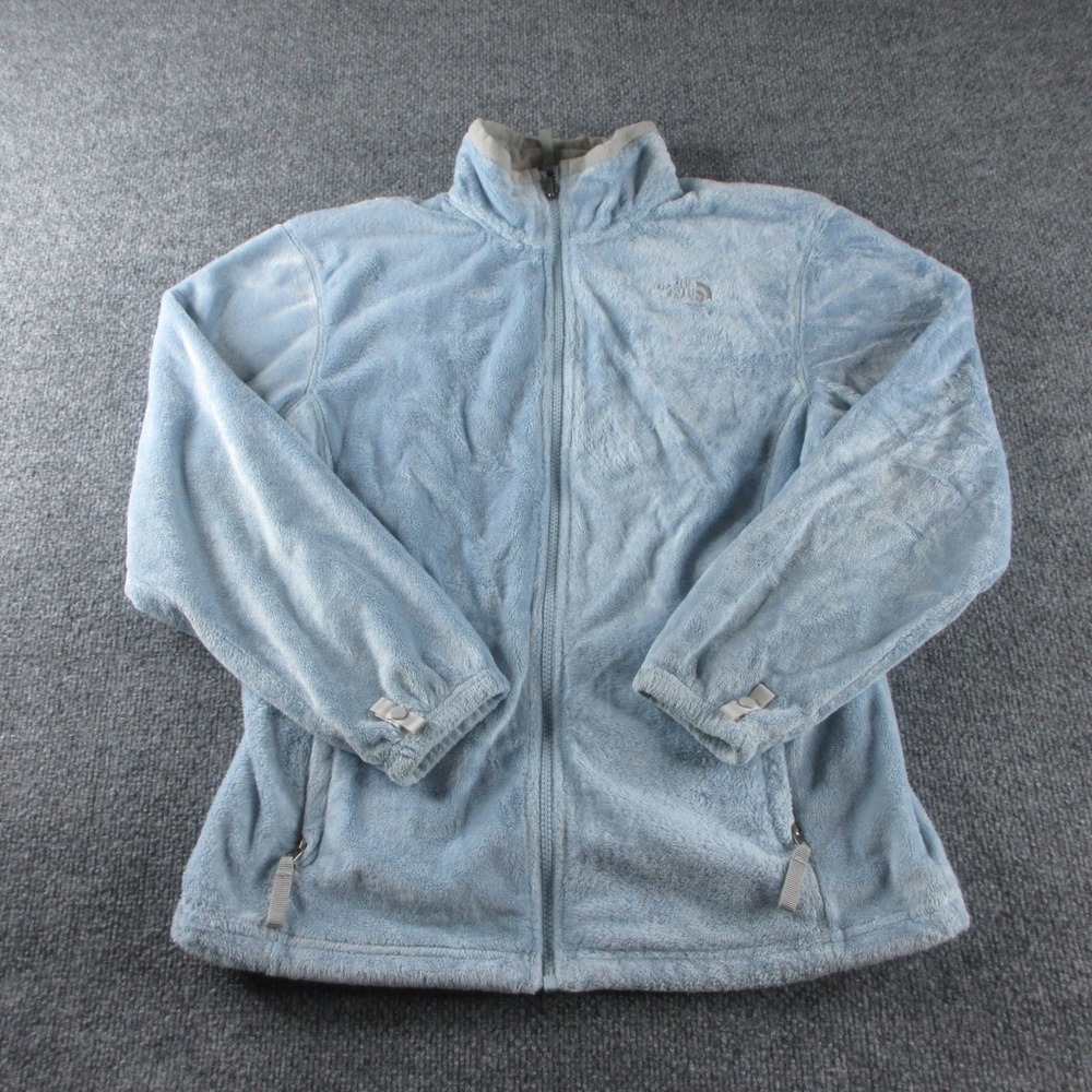 North‎ Face Jacket Kids XL Blue Osito Fleece Full Zip Warm Outdoors Girls